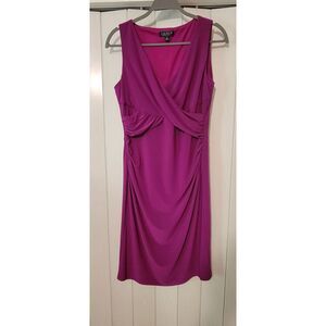 Purple Lauren Ralph Lauren Dress Size 10 NWT NEW lightweight Knee Length